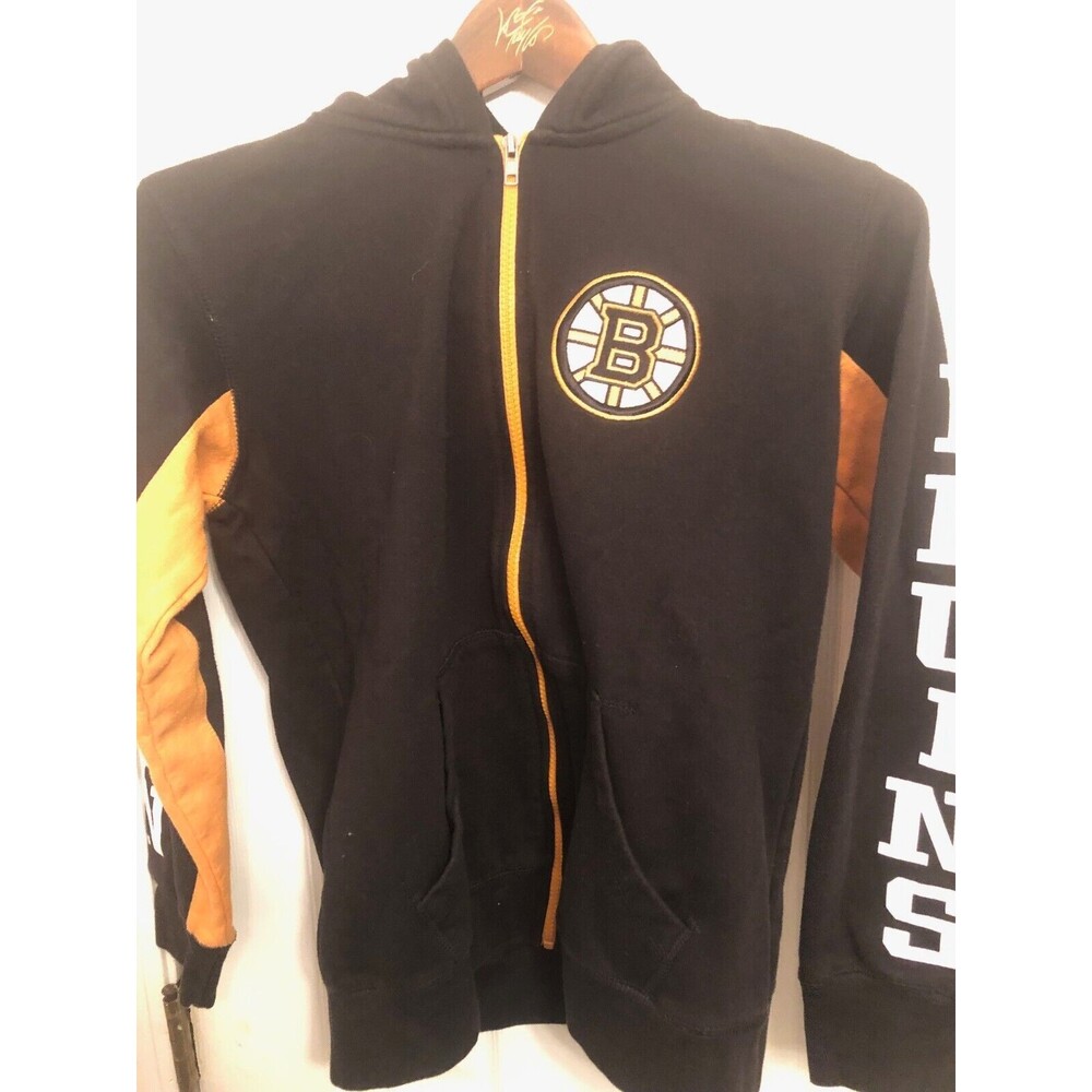 Boston Bruins NHL Old Time Hockey Futures Collection Black Hoodie Youth Large